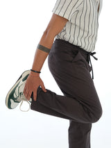 L&C Grey | Relax Fit | Regular Length | Casual Lowers for Men | Checked Dobby | Cotton Comfort Fabric