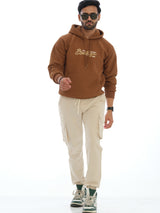 L&C Beige | Ankle Length | Cargo Joggers for Men with chain on both side pockets | Cotton Dobby | Casual Wear
