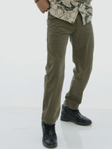 L&C Green | Relax Fit | Regular Length | Casual Trousers for Men | Imported Cordroi Dobby