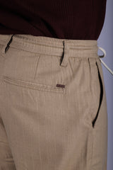 L&C Khaki | Linen Blend | Lined | Relax Fit Casual Lowers