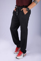 L&C Black | Linen Blend | Lined | Relax Fit | Casual Lowers for Men