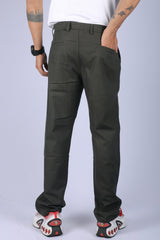 L&C Olive | Relax Fit | Linen Blend | Lined | Casual Lowers for Men