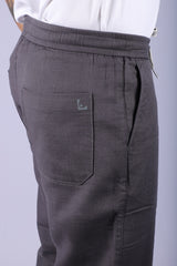 L&C Grey | Relax Fit | Double Cloth Cotton Blend Fabric | Casual Lowers for Men