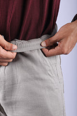 L&C Pista | Relax Fit | Double Cloth Cotton Blend Fabric | Casual Lowers for Men