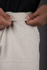 L&C Beige | Relax Fit | Linen Blend | Lined | Casual Lowers for Men