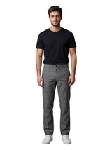 L&C Dark Grey | Relax Fit | Regular Length | Casual Trousers For Men | Linen Blend | Linen Slub