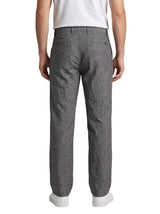 L&C Dark Grey | Relax Fit | Regular Length | Casual Trousers For Men | Linen Blend | Linen Slub