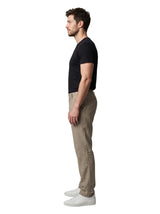 L&C Khaki | Relax Fit | Regular Length | Casual Trousers For Men | Linen Blend | Linen Slub