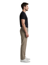 L&C Khaki | Relax Fit | Regular Length | Casual Trousers For Men | Linen Blend | Linen Slub