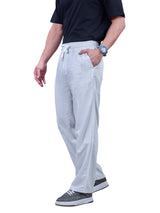 L&C Sky Blue | Baggy Fit | Regular Length | Unisex Casual Lowers | Flex Linen | Linen Slub