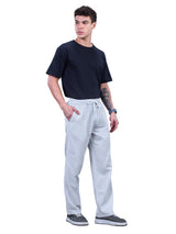 L&C Sky Blue | Baggy Fit | Regular Length | Unisex Casual Lowers | Flex Linen | Linen Slub