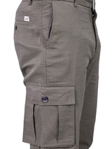 L&C Khaki | Relax Fit | Regular Length | Gripper Elasted Cargo Pants for Men | Cotton | Dobby