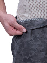 L&C Grey | Relax Fit | Regular Length | Full Elastic Men Cargos | Cotton | Camo Print