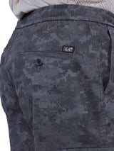 L&C Grey | Relax Fit | Regular Length | Full Elastic Men Cargos | Cotton | Camo Print