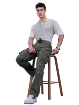 L&C Olive | Relax Fit | Regular Length | Full Elasted Men Cargo | Cotton | Camo Print