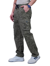 L&C Olive | Relax Fit | Regular Length | Full Elasted Men Cargo | Cotton | Camo Print