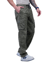 L&C Olive | Relax Fit | Regular Length | Full Elasted Men Cargo | Cotton | Camo Print