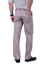 L&C Dusty Brown | Straight Fit | Regular Length | Side Elasted Men Casual Trousers | PV 4 Way | Lining