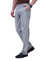 L&C Grey | Straight Fit | Regular Length | Side Elasticated Men Casual Trousers| PV 4 Way | Lining