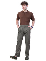 L&C Olive | Relax Fit | Regular Length | Side Elasted Casual Trousers For Men | Imported 2 way Poly | Dobby