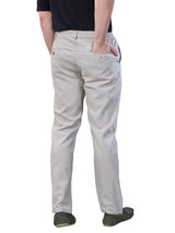 L&C Beige | Relax Fit | Regular Length | Side Elasted Casual Trousers For Men | Linen Blend | Dobby