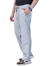 L&C Sky Blue | Baggy Fit | Regular Length | Unisex Casual Lowers | Viscose Lyocil Linen | Plain Linen Slub
