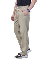 L&C Beige | Baggy Fit | Regular Length | Unisex Casual Lowers | Cotton | Plain