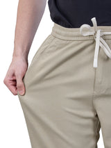 L&C Beige | Baggy Fit | Regular Length | Unisex Casual Lowers | Cotton | Plain