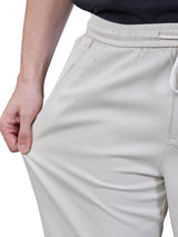 L&C Cream | Baggy Fit | Regular Length | Unisex Casual Lowers | Cotton | Plain