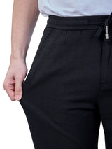 L&C Black | Baggy Fit | Regular Length | Unisex Casual Lowers | Cotton | Plain