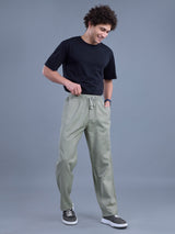 L&C Pista | Baggy Fit | Regular Length | Unisex Casual Lowers | Viscose Tehnsil Linen | Linen Slub