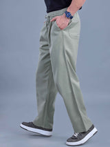 L&C Pista | Baggy Fit | Regular Length | Unisex Casual Lowers | Viscose Tehnsil Linen | Linen Slub
