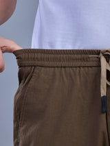 L&C Rust | Baggy Fit | Regular Length | Unisex Casual Lowers | Viscose Linen | Linen Slub