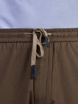 L&C Rust | Baggy Fit | Regular Length | Unisex Casual Lowers | Viscose Linen | Linen Slub