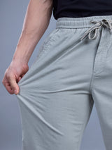 L&C Sky Blue | Baggy Fit | Regular Length | Unisex Casual Lowers | Viscose Linen | Linen Slub