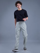 L&C Sky Blue | Baggy Fit | Regular Length | Unisex Casual Lowers | Viscose Linen | Linen Slub