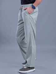 L&C Sky Blue | Baggy Fit | Regular Length | Unisex Casual Lowers | Viscose Linen | Linen Slub