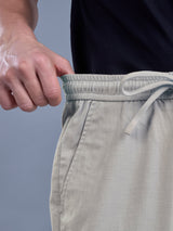 L&C Cream | Baggy Fit | Regular Length | Unisex Casual Lowers | Viscose Linen | Linen Slub