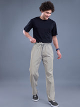 L&C Cream | Baggy Fit | Regular Length | Unisex Casual Lowers | Viscose Linen | Linen Slub