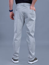 L&C Sky Blue | Relax Fit | Regular Length | Side Elasticated Casual Trousers For Men | Cotton Linen | Linen Slub