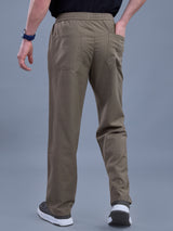 L&C Brown | Baggy Fit | Regular Length | Unisex Casual Lowers | Viscose Linen | Linen Slub