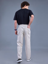 L&C Beige | Baggy Fit | Regular Length | Unisex Casual Lowers | Viscose Linen | Linen Slub