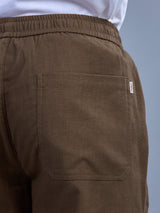 L&C Rust | Baggy Fit | Regular Length | Unisex Casual Lowers | Viscose Linen | Linen Slub