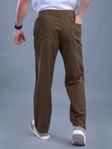 L&C Rust | Baggy Fit | Regular Length | Unisex Casual Lowers | Viscose Linen | Linen Slub