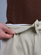 L&C Beige | Straight Fit | Regular Length | Side Elasted Casual Trousers For Men | PV 4 Way Lycra | Plain