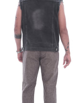 L&C Brown | Relax Fit | Linen Look | Regular Length Casual Lowers For Men with chain on right side pocket | Cotton Blend