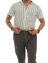 L&C Olive Green | Relax Fit | Regular Length | Checked Dobby | Casual Lowers For Men | Cotton Dobby Fabric