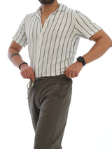 L&C Olive Green | Relax Fit | Regular Length | Checked Dobby | Casual Lowers For Men | Cotton Dobby Fabric