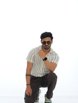 L&C Grey | Relax Fit | Regular Length | Casual Lowers for Men | Checked Dobby | Cotton Comfort Fabric