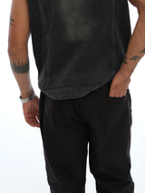 L&C Black | Relax Fit | Regular Length | Casual Checked Dobby Lowers For Men | Cotton Dobby Fabric
